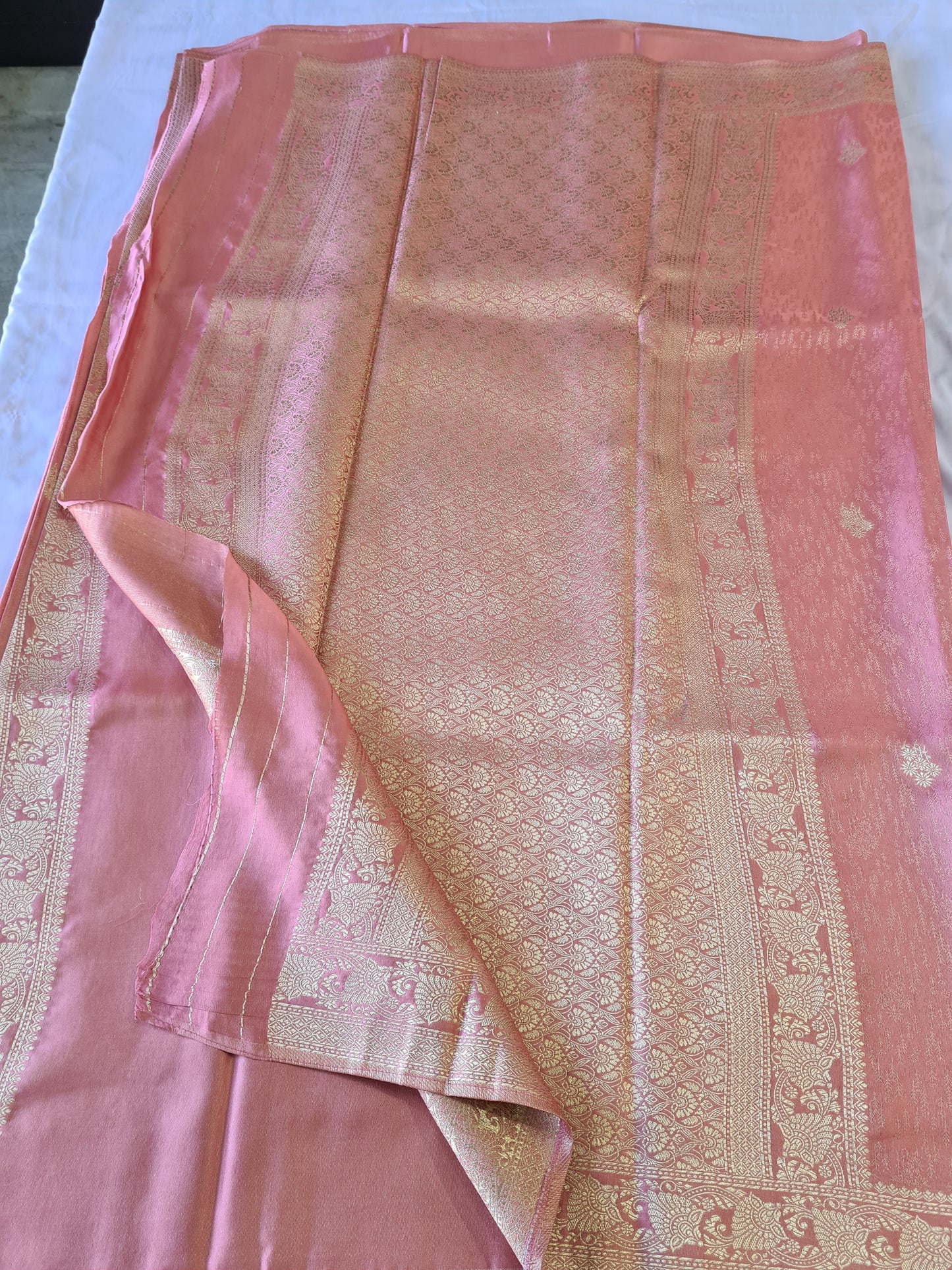 Pure Mashru Zari Pink