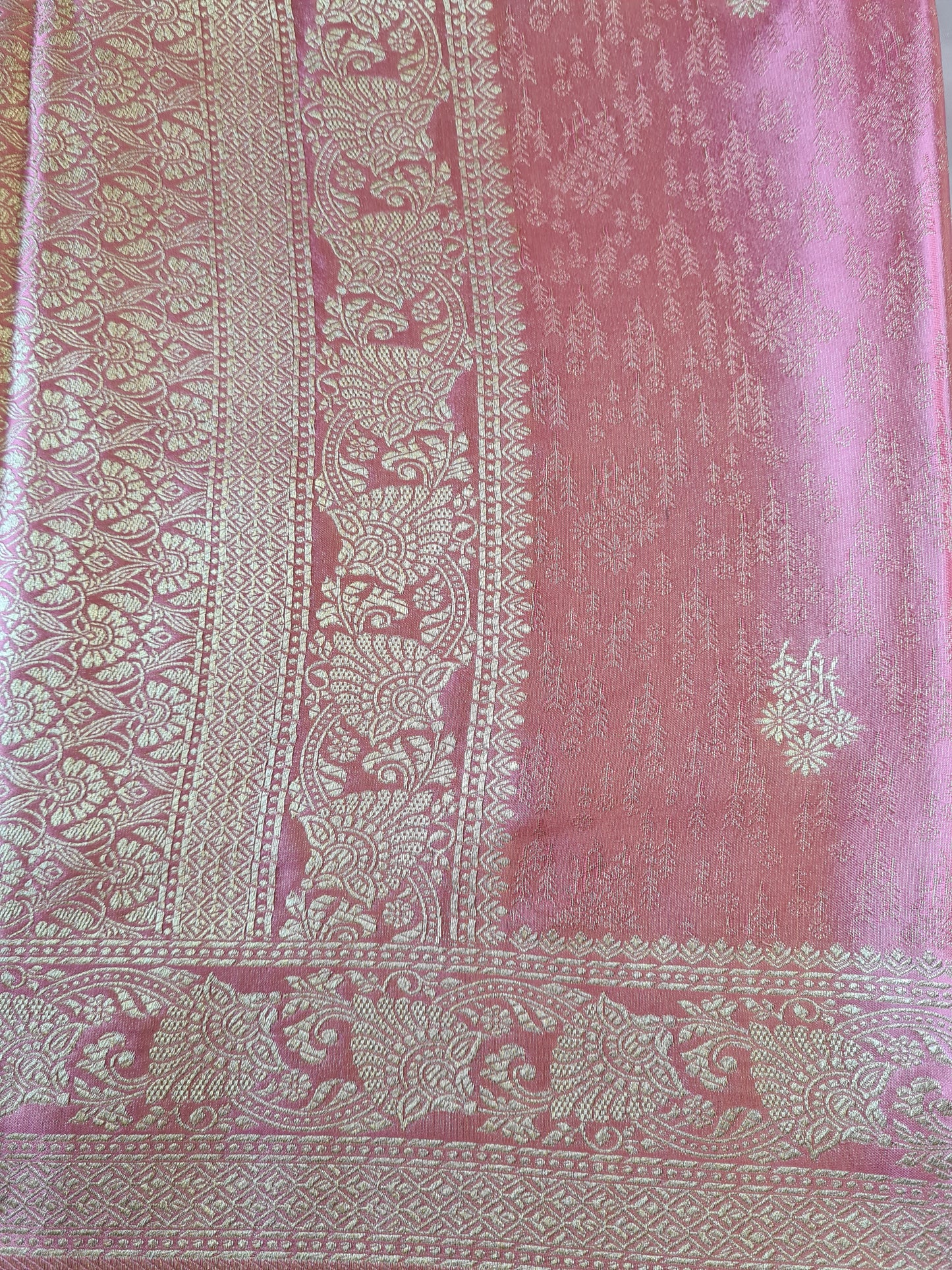 Pure Mashru Zari Pink