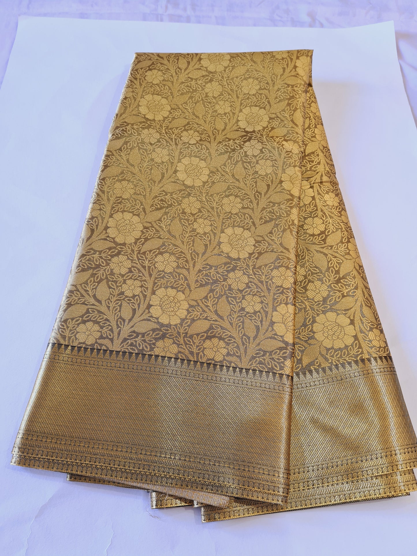 Banarasi Gold Tissue Black