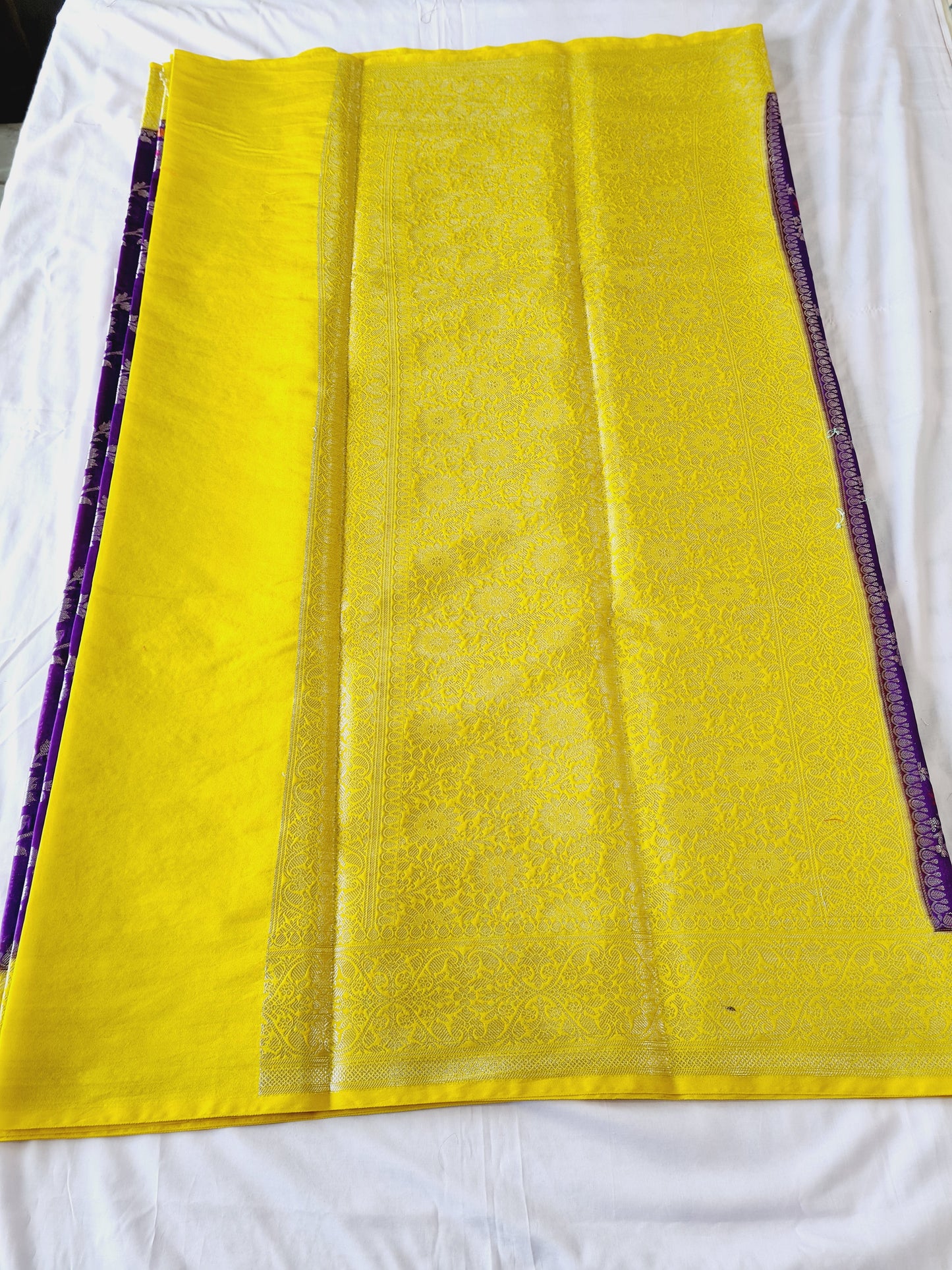 Jaal Raw Mango Georgette Purple