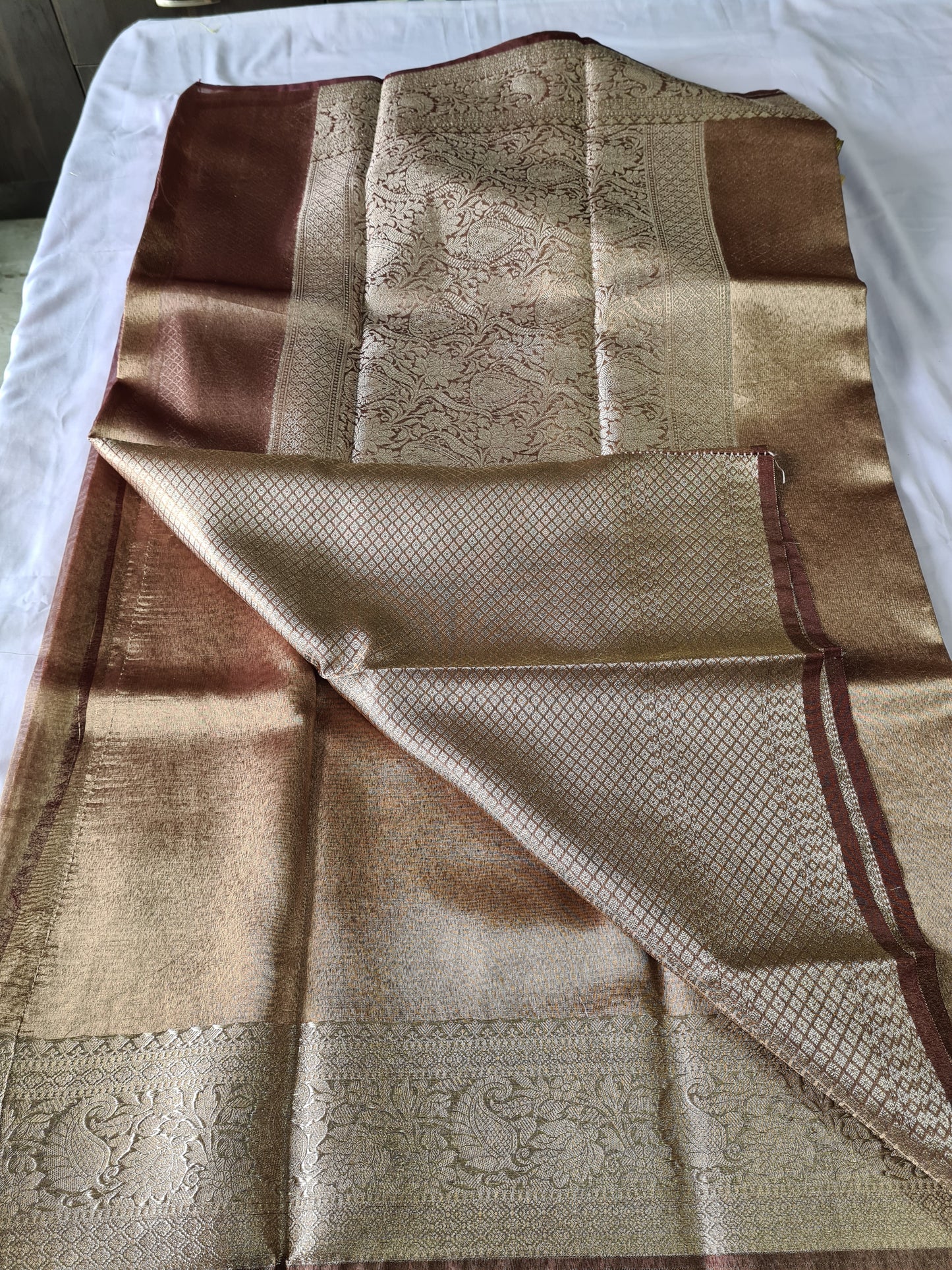 Brown Soft Tissue silk
