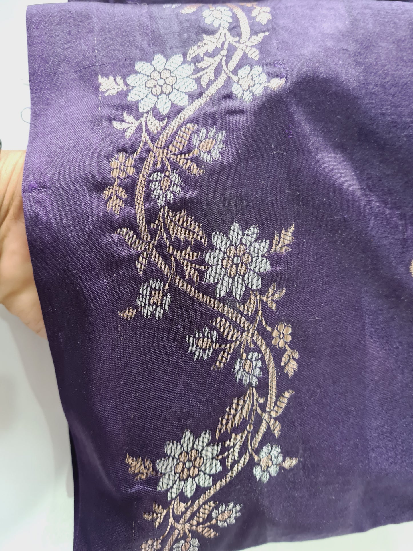 Pure Raw Mango Navy Blue saree
