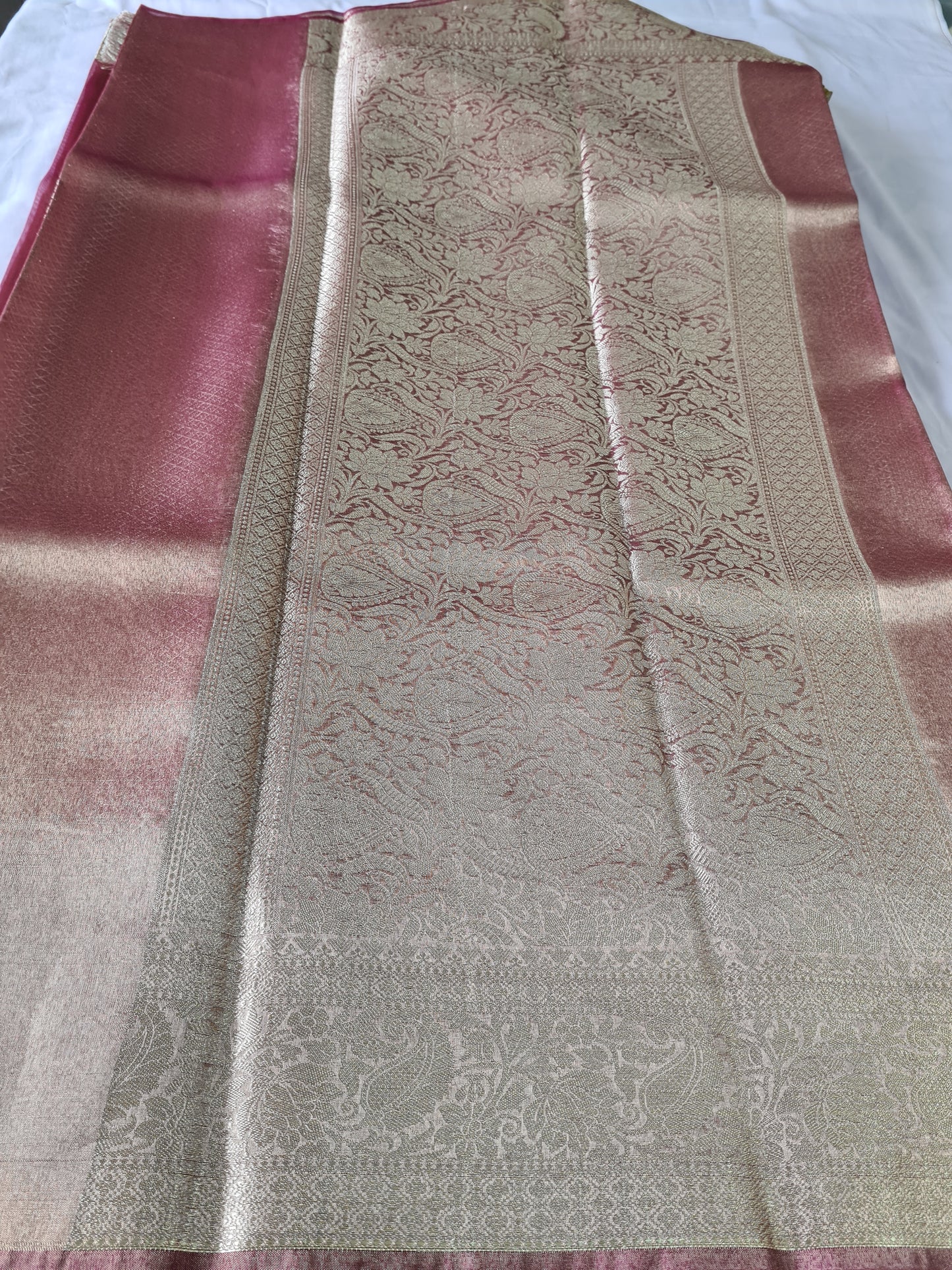 Pink Soft Tissue silk
