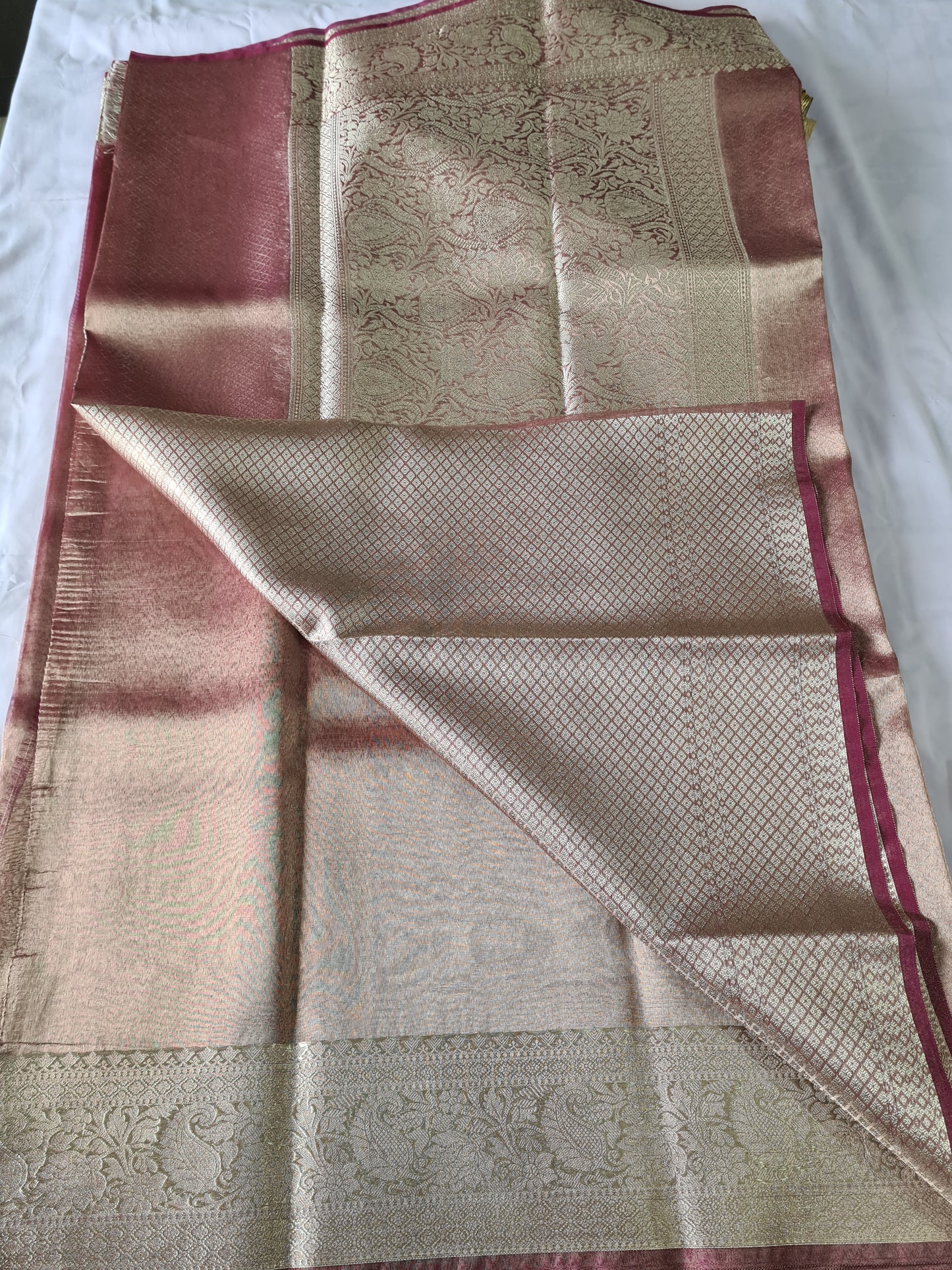 Pink Soft Tissue silk