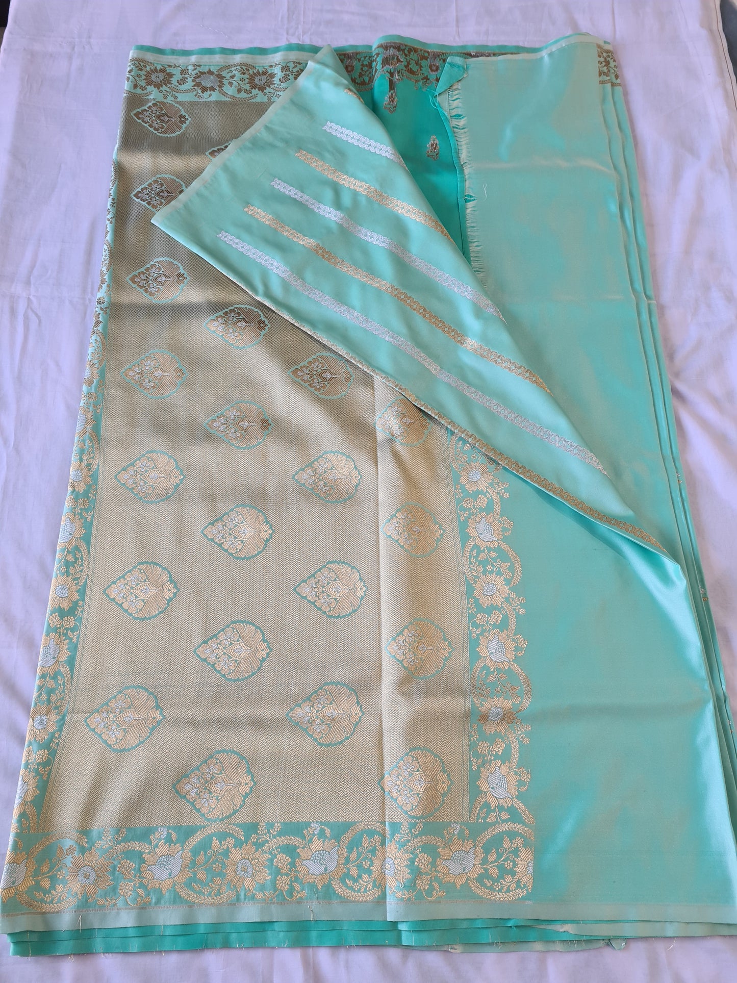 Alfi Mashru Silk Rama green
