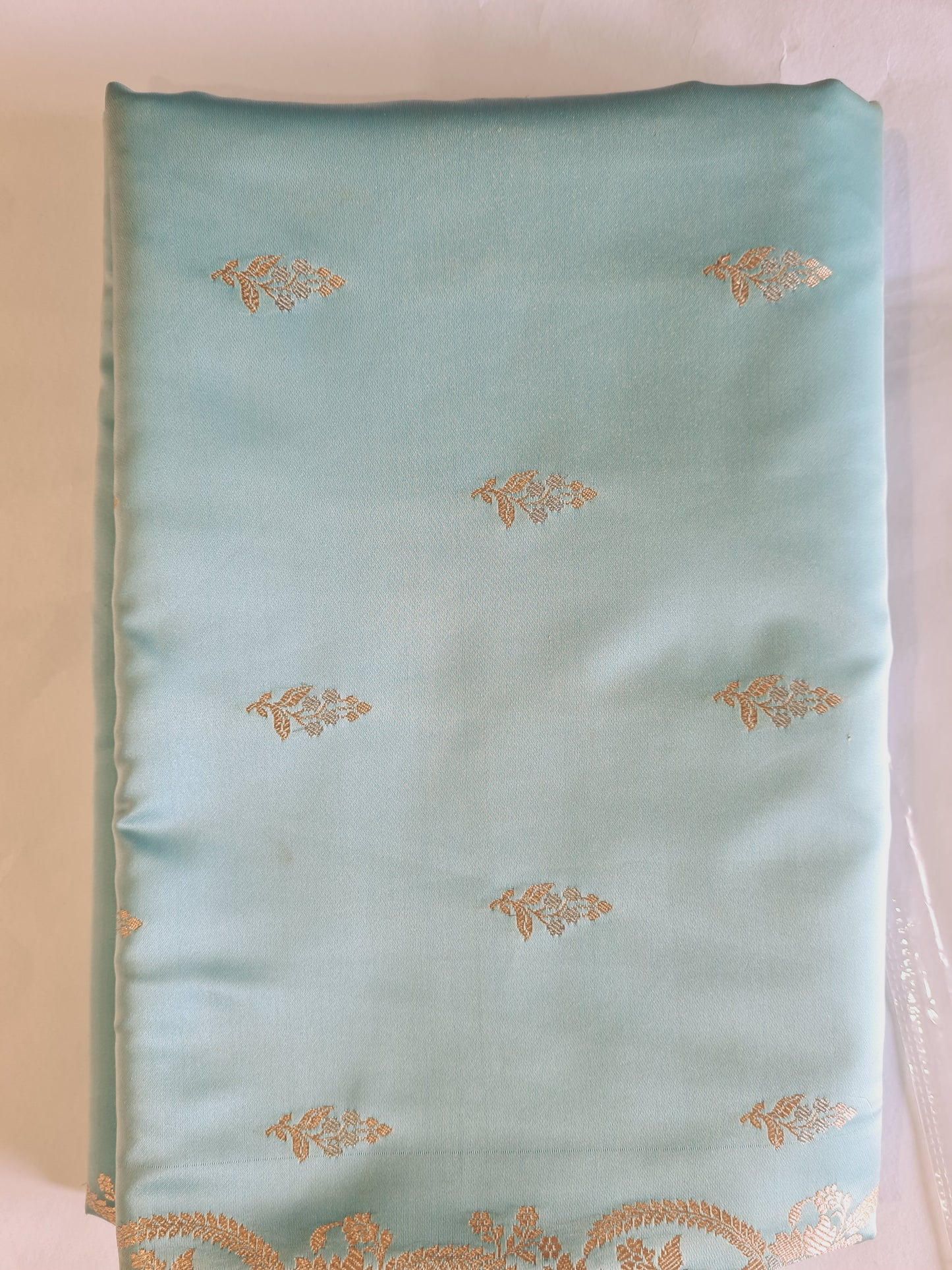 Alfi Mashru Silk Electric Blue