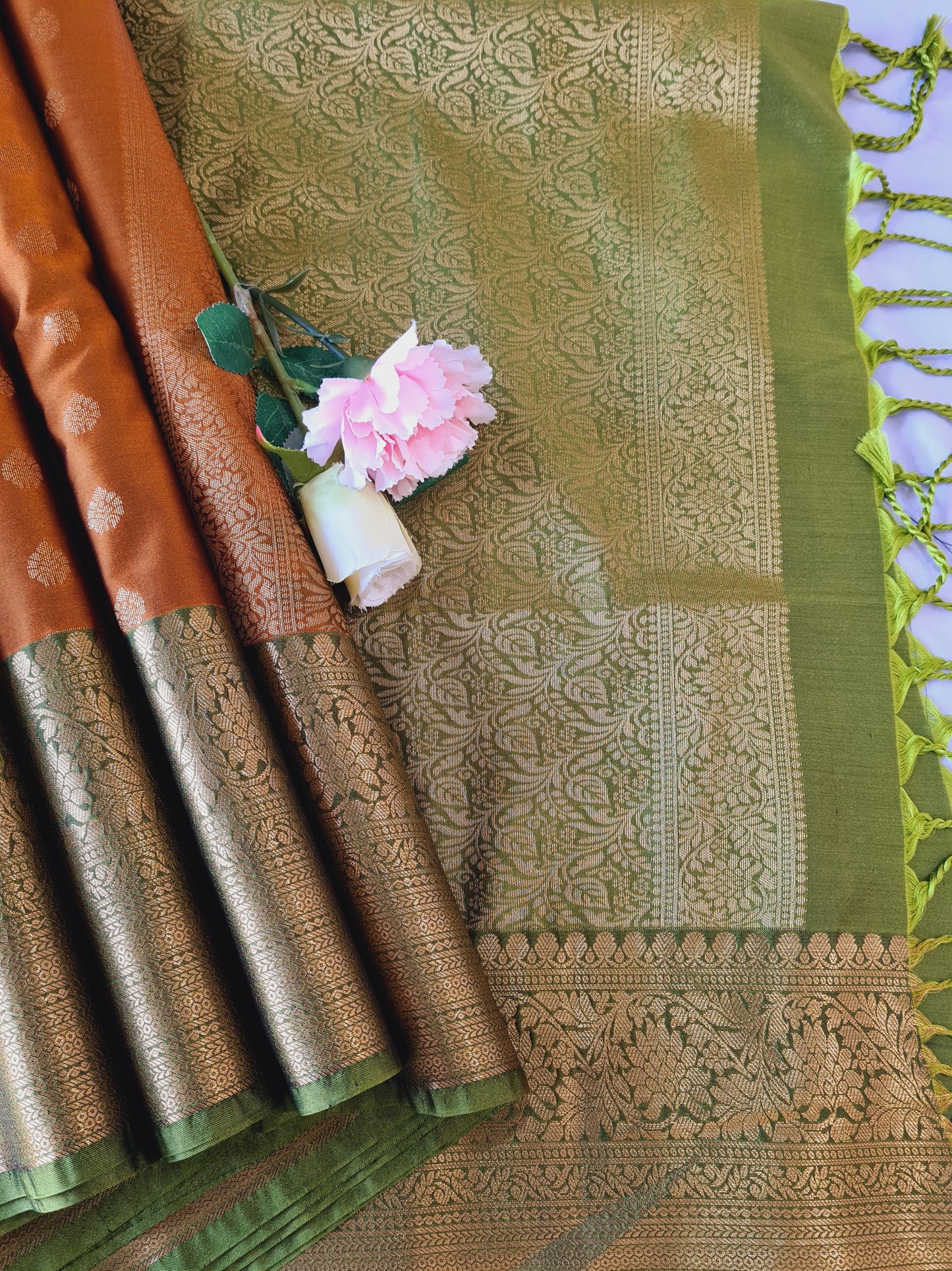 Yellow Green Soft Silk