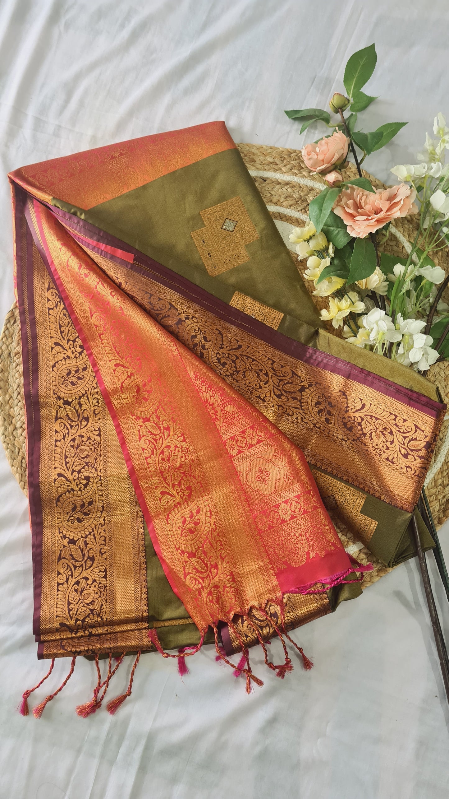Olive Pink Soft Silk