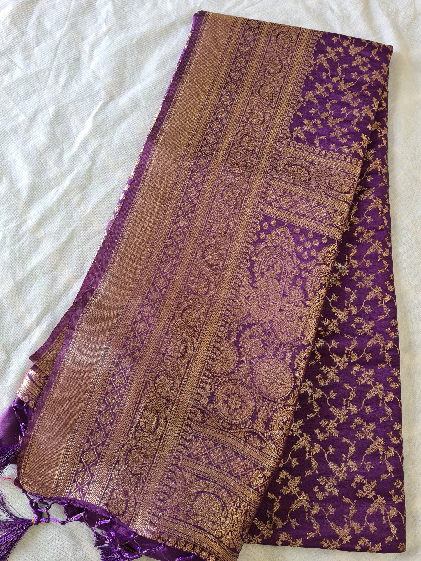 Tussar Silk Purple