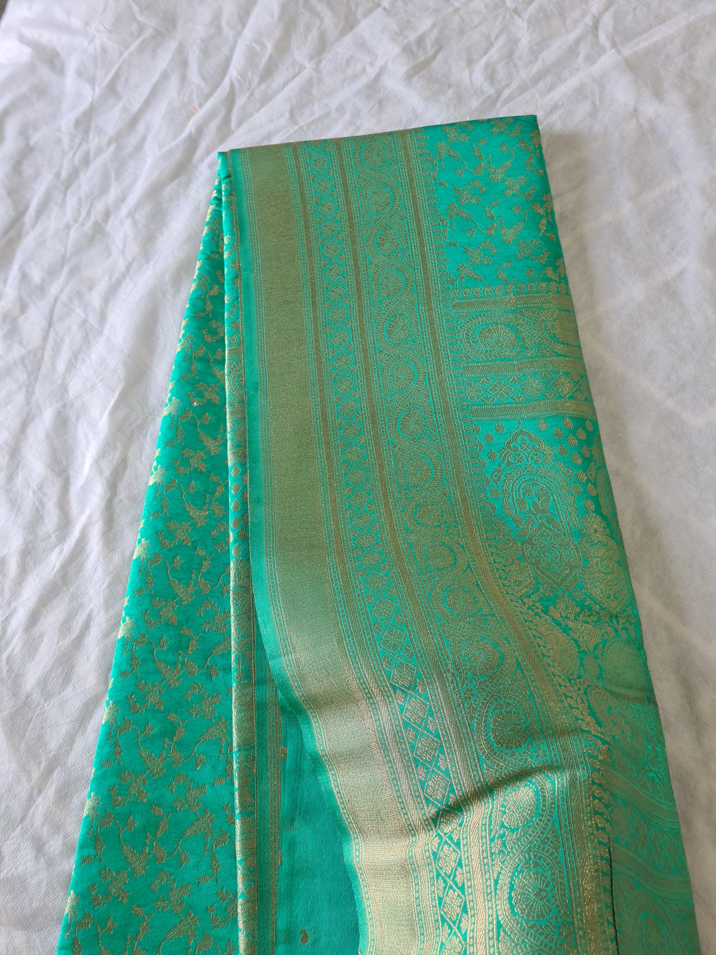 Tussar Silk Rama Green