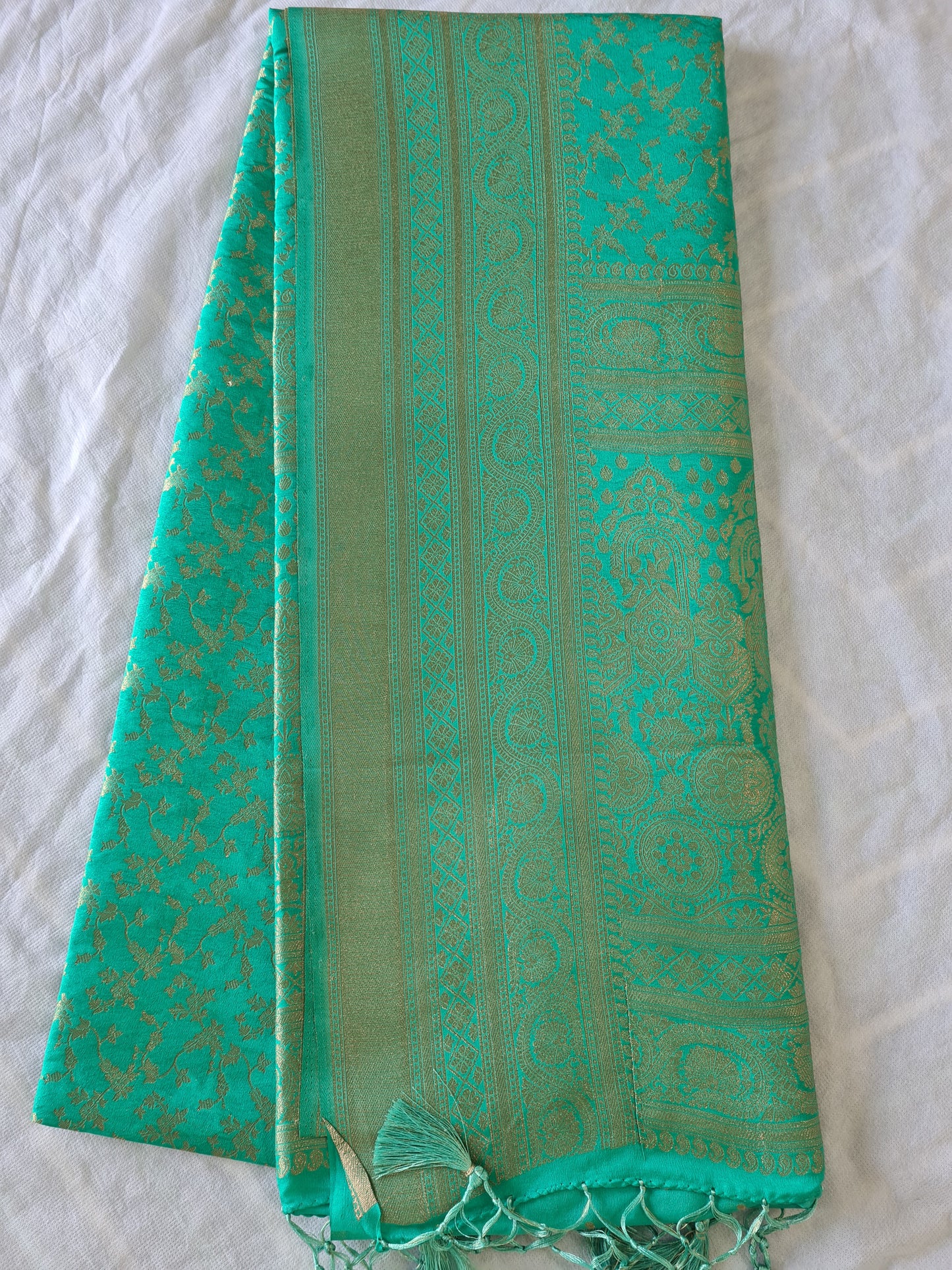 Tussar Silk Rama Green