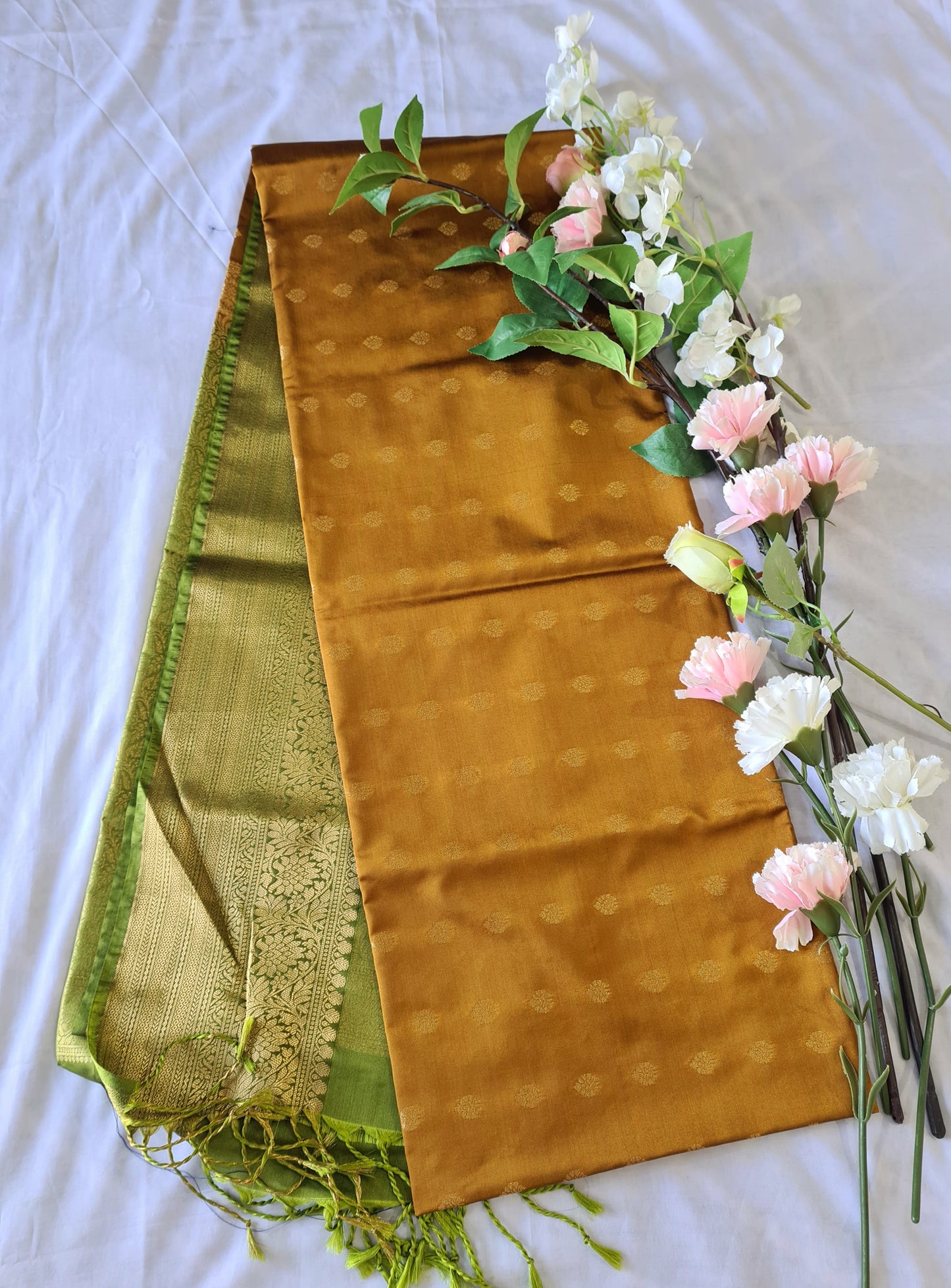 Yellow Green Soft Silk