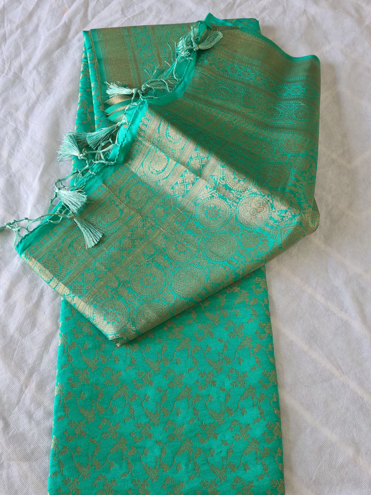 Tussar Silk Rama Green