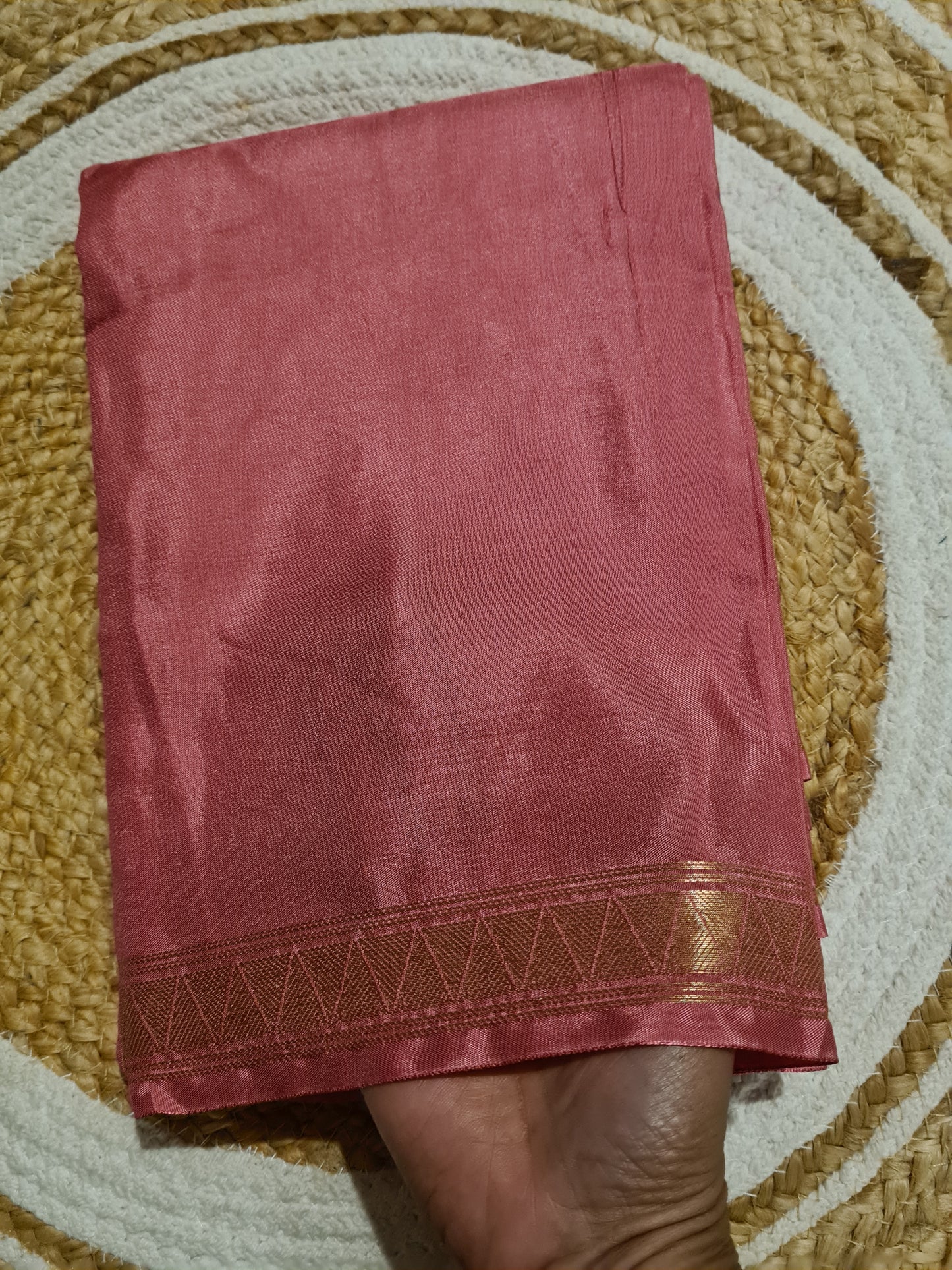 Baby Pink Viscose silk