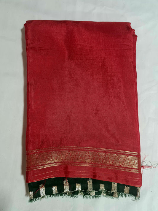 Red Viscose silk