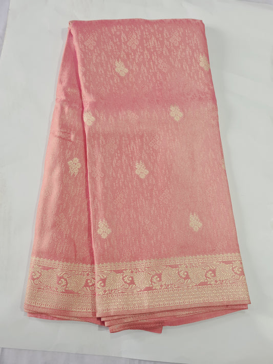 Pure Mashru Zari Pink