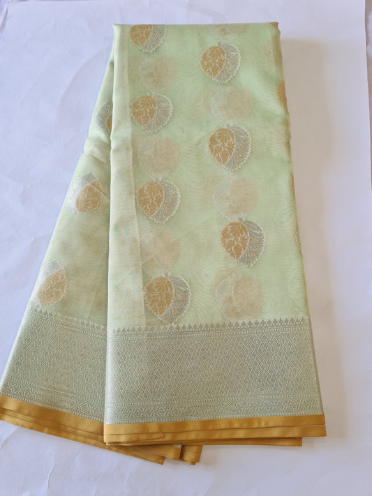 Semi Organza Silk Pastel Green