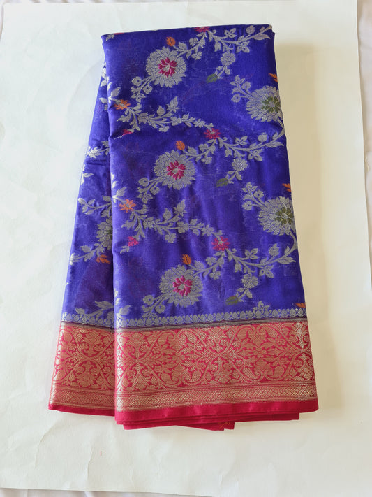 Jaal Raw mango Georgette Blue