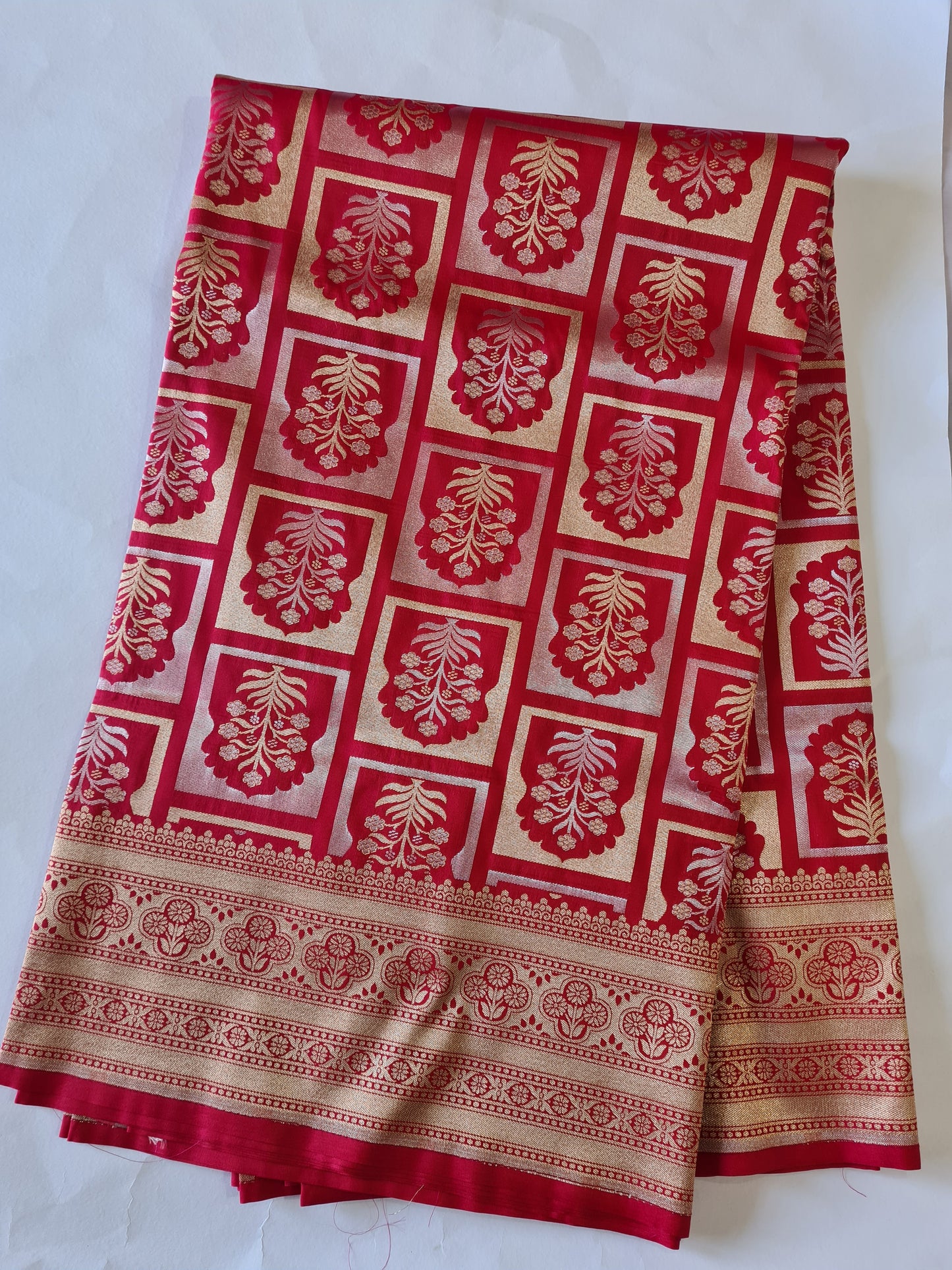Alfi Mashru Silk Strawberry Pink