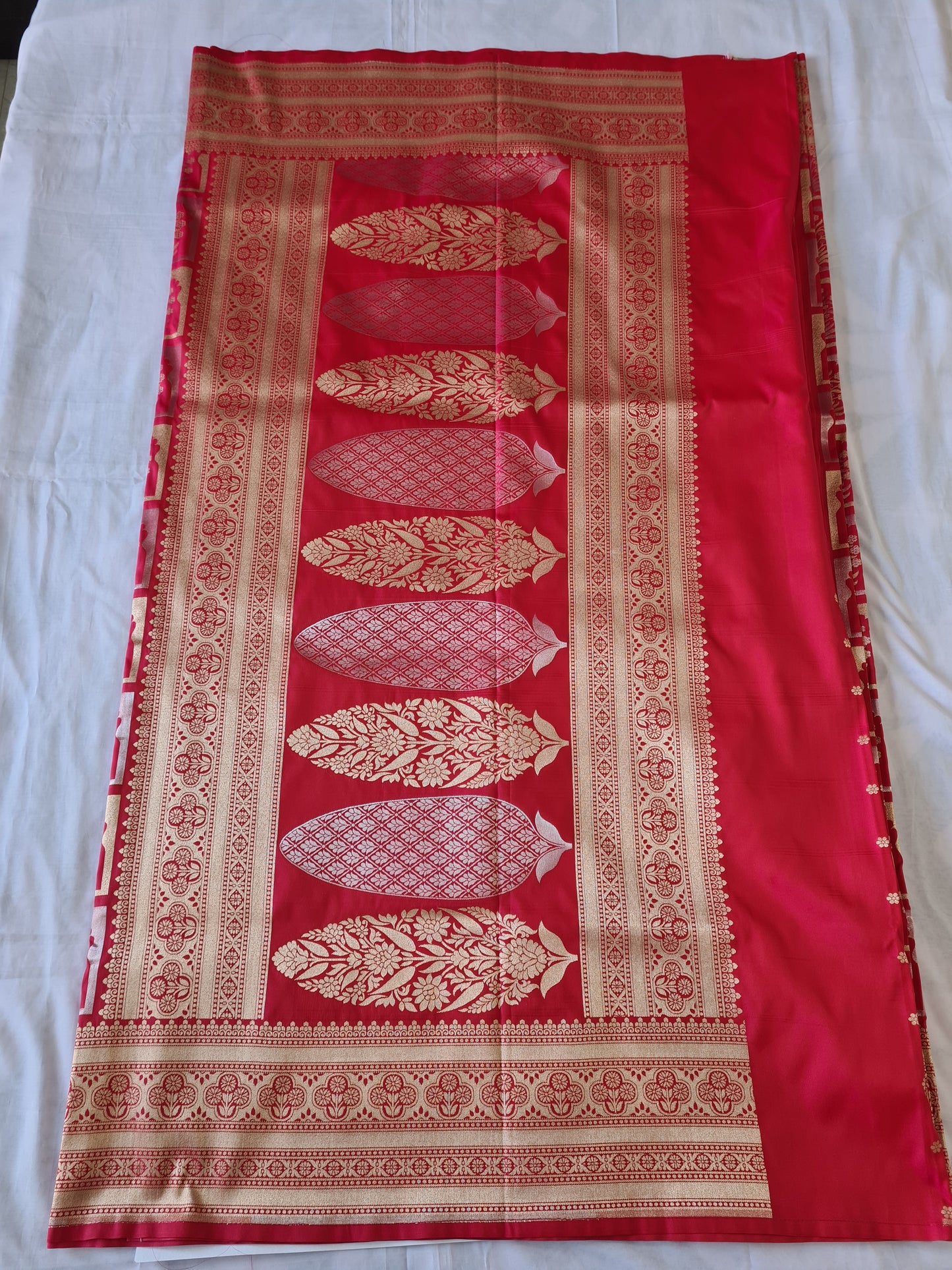 Alfi Mashru Silk Strawberry Pink