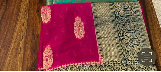 Pure Georgette Banaras