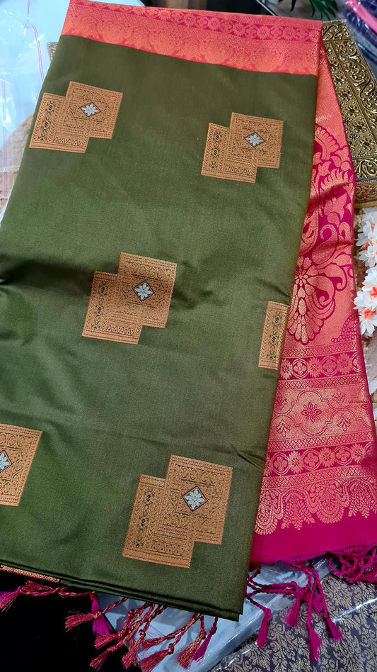 Olive Pink Soft Silk