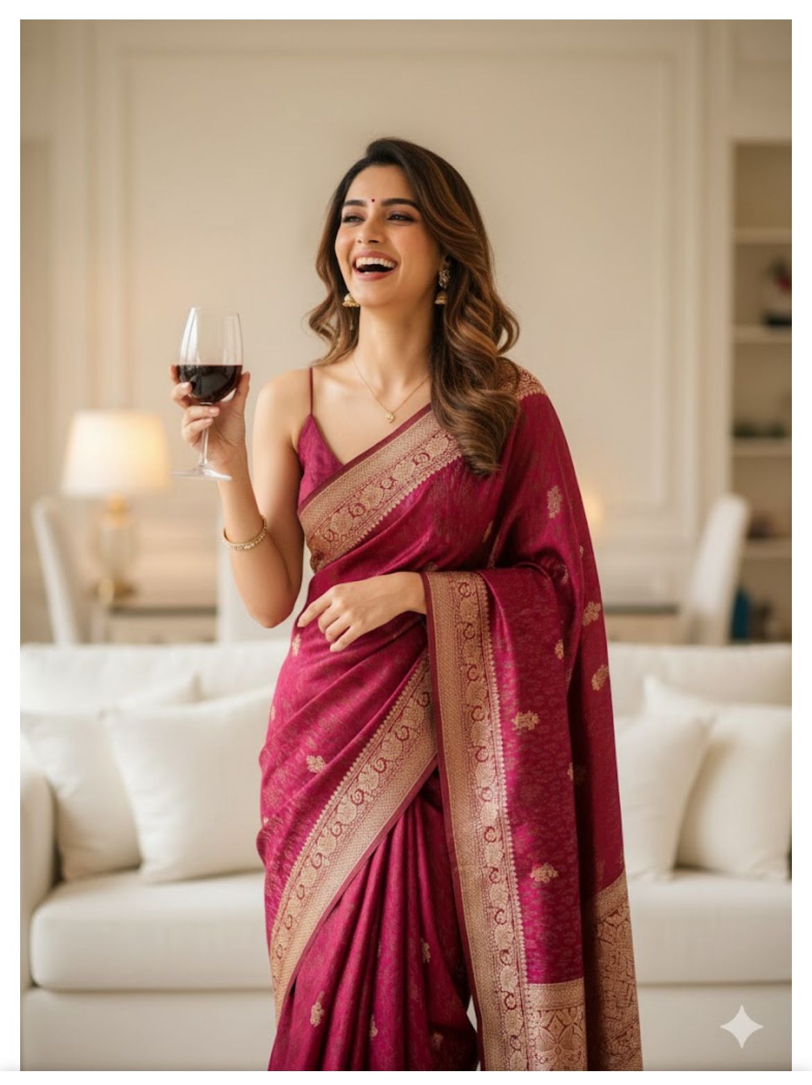 Pure Mashru Zari Maroon