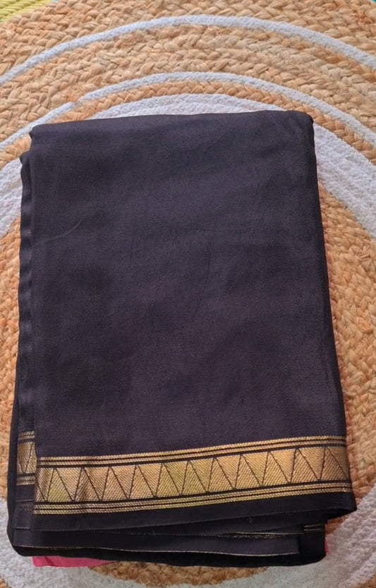 Black Viscose silk