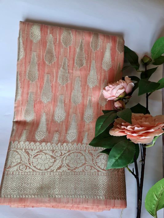 Semi Matka Silk Light Pink